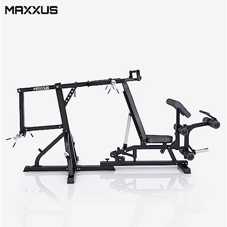 Maxxus Kraftstation MAXXUS 6.0 - Multifunktionale Trainingsbank Für Zug- U. Druckübungen, robuste Stahlrohrkonstruktion, drehbare Trainingsbank, geringe Bauhöhe, effiziente Nutzung – Bild 2