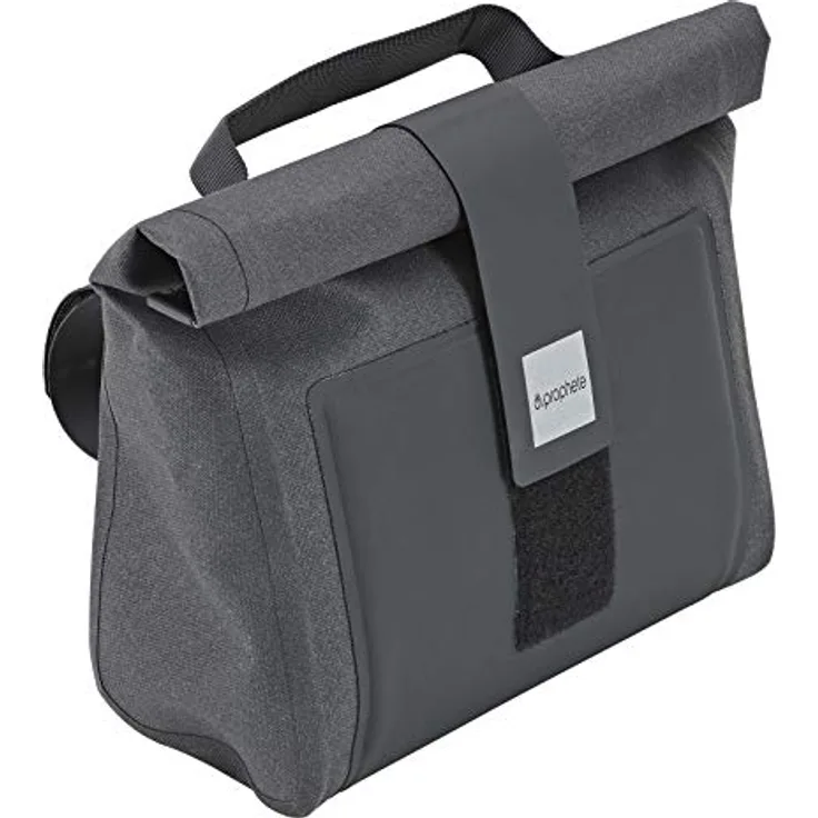 Prophete Lenkertasche, wasserdicht, Volumen 4,5 Liter, schwarz, mit Reflexelementen und Handgriff