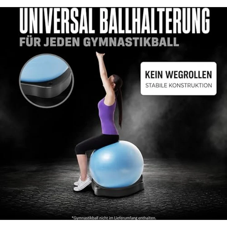 ATC-Ballschale für Gymnastikbälle 42cm bis 75cm, Schale für Fitnessball, Gymnastikball UNIVERSAL, Sitzschale Ball Schale Stopper – Bild 4