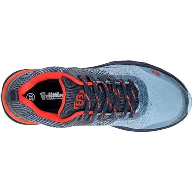 Brütting Mount Batur Wanderschuhe mit Comfortex, blau-orange, strapazierfähig, atmungsaktiv, ortholite Einlegesohle – Bild 5