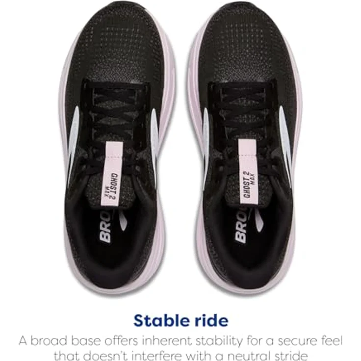 On Running Brooks Ghost Max 2, Damen Laufschuhe mit Dämpfungstechnologie, Schwarz (Größe 38) – Bild 4