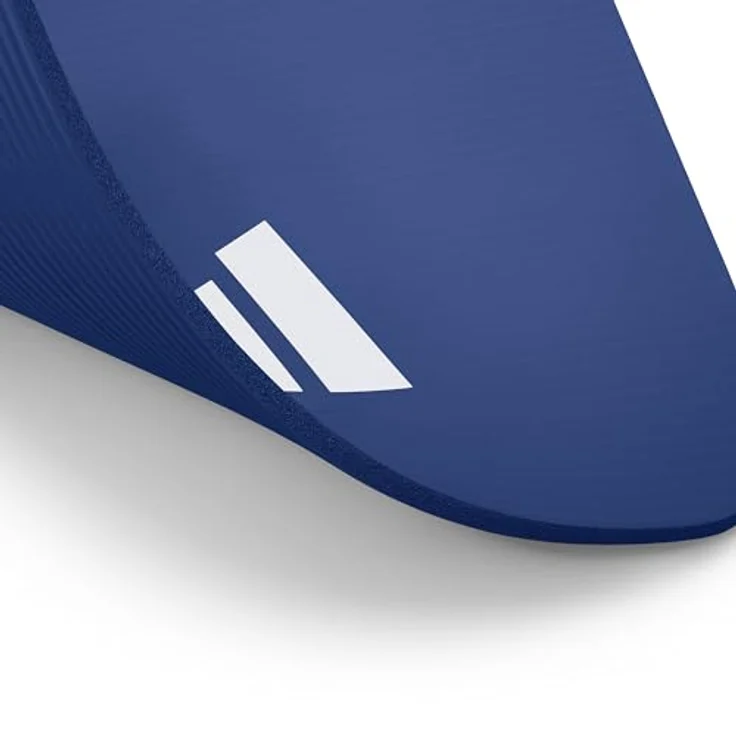 adidas Yogamatte 10 mm, gepolsterte Fitnessmatte mit geriffelter Unterseite für optimale Stabilität, blau – Bild 7