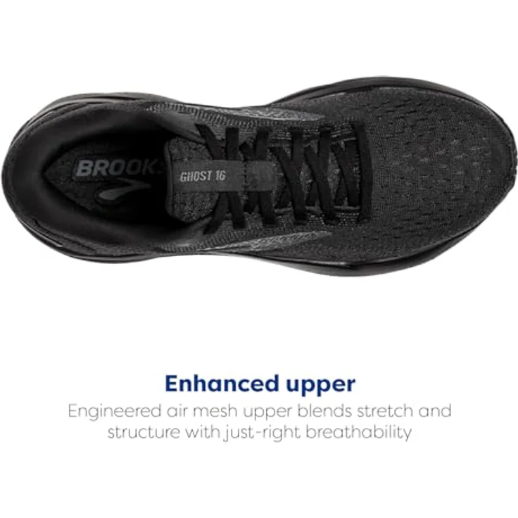 Brooks Ghost 16 Damen Running Laufschuhe, 12mm Sprengung, 241g, optimierte Passform, atmungsaktives Obermaterial, grau – Bild 4
