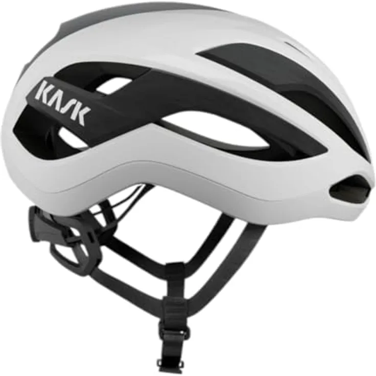 Kask Elemento Helm, Leistungsorientierter Fahrradhelm mit verbesserter Aerodynamik und Belüftung, weiß, Gr. L