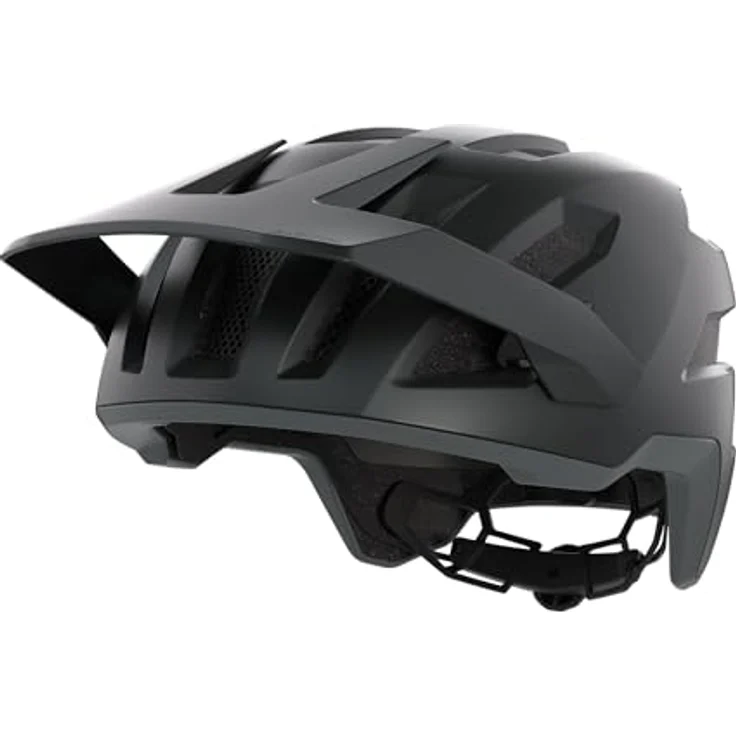 Alpina Taunus Fahrradhelm, schwarz-grau matt, 52-56 cm, sportliches Design, leichte Microshell Außenschale, große Lufteinlässe – Bild 5