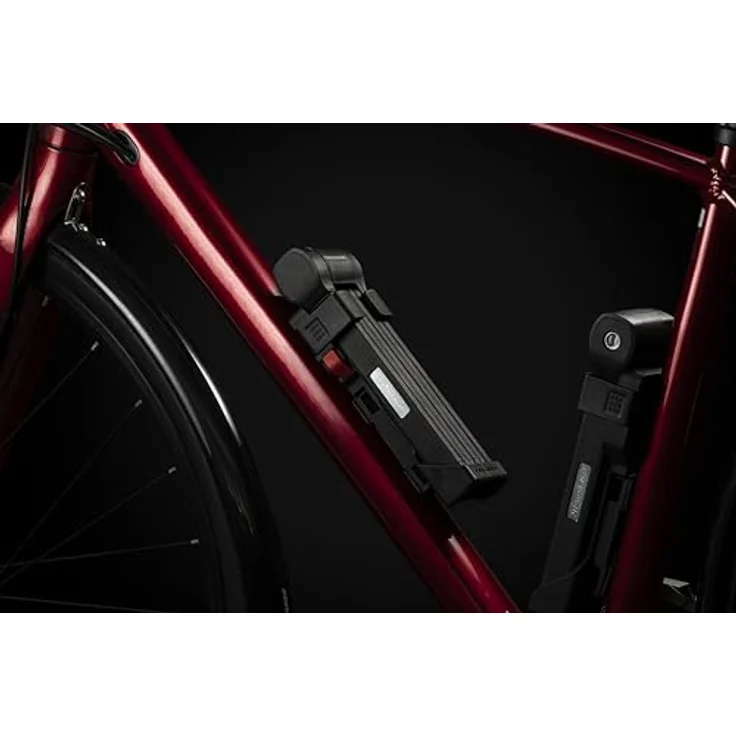 Trelock FS 480 COPS, Veloschloss 100 cm, gummierte Schliessstäbe aus gehärtetem Stahl, um 360 Grad drehbarer Schlosskopf, Wendeschlüssel – Bild 5