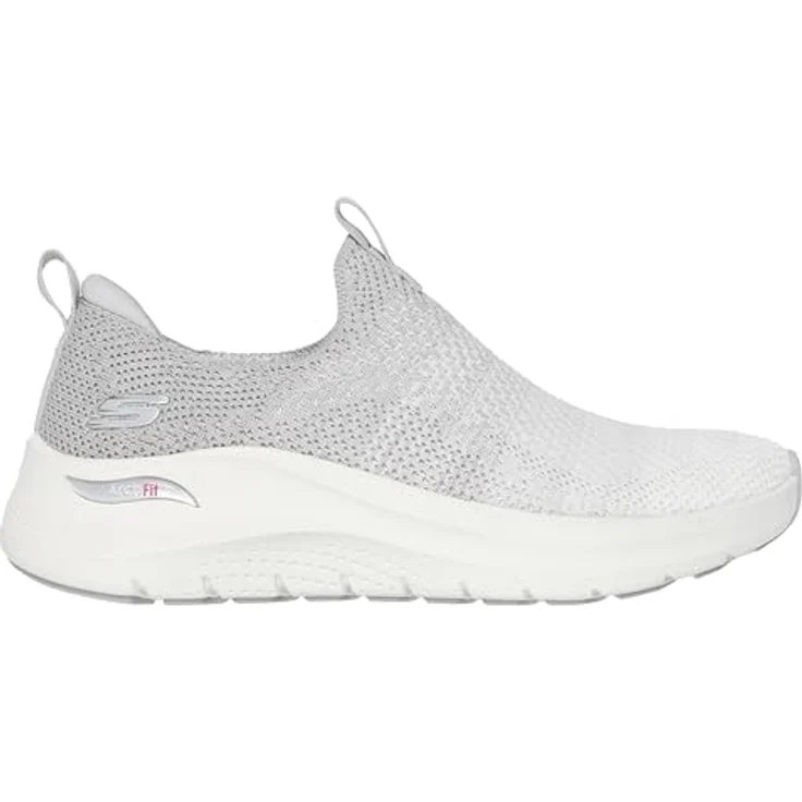 Skechers Arch Fit 2.0 150055-LTGY, Damen Sportschuhe mit Arch Fit-Innensohle, atmungsaktiv, Grau – Bild 2