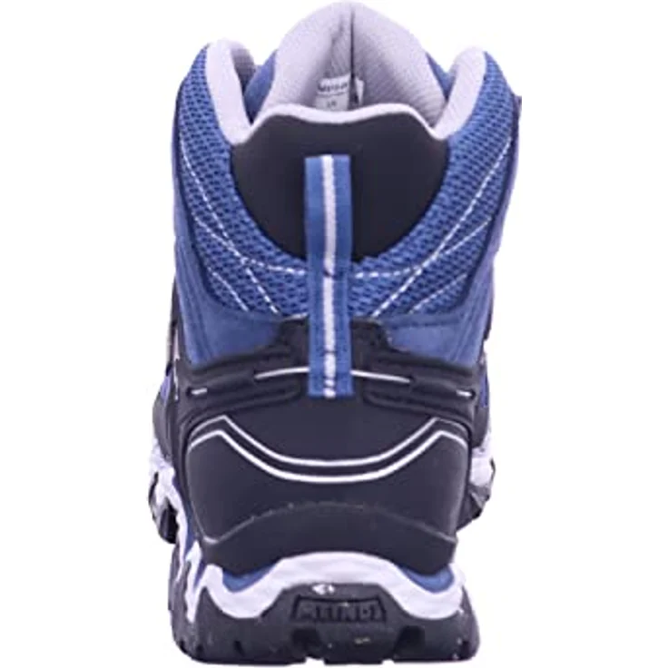 Meindl Lite Hike Lady GTX, Wanderschuh aus Veloursleder und Mesh, GORE-TEX, blau/hellgrau, Größe 42 – Bild 4