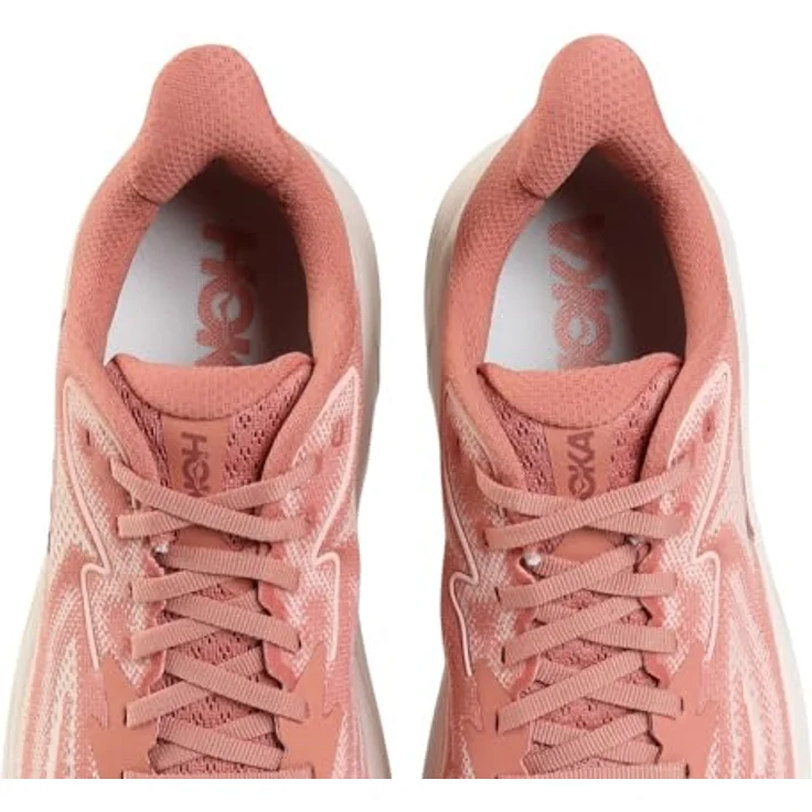 HOKA ONE ONE Damen Laufschuh CLIFTON 10, ultraleichte Dämpfung, verbesserte Passform, atmungsaktives Obermaterial, Blush / Rose Latte – Bild 8