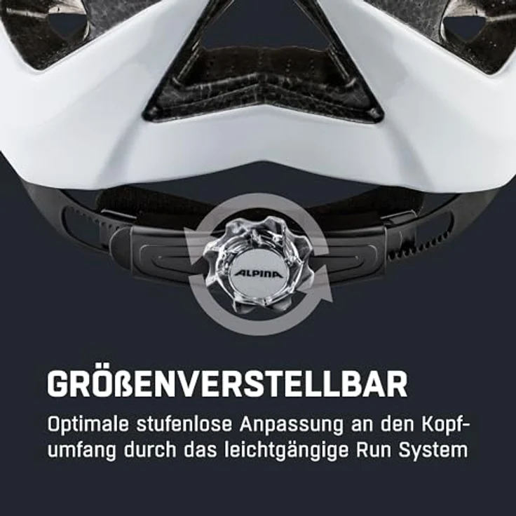 alpina Panoma Classic, Fahrradhelm für schmale Köpfe, 52-57 cm, Inmold-Fertigung, optimale Belüftung – Bild 6