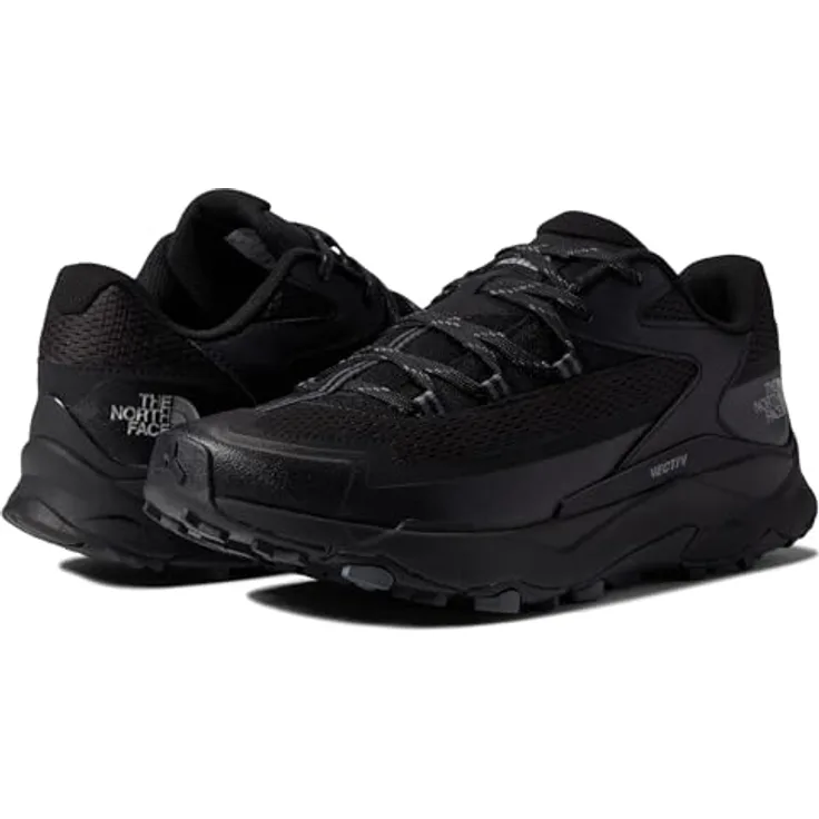 The North Face M VECTIV TARAVAL, Herren Wanderschuh mit niedrigem Schaft und profilierter Gummi-Sohle, schwarz