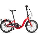 COAST Bikes Lowtide No. 01 3S Faltrad, Cityrad mit Rücktrittbremse, 3-Gang Nexus Nabenschaltung, rot metallisch matt, 20 Zoll