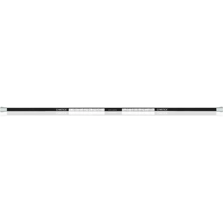 Gymstick Stretching Stick, Flexibles Fitnessgerät für Mobilitätsübungen mit vorgedruckten Grundübungen