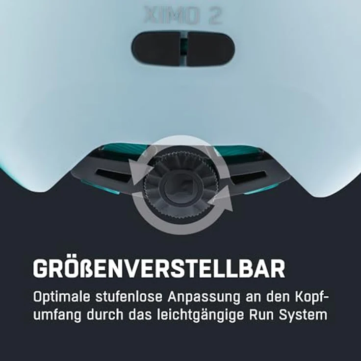 ALPINA Ximo 2 L.E. - Leichter, Bruchfester Fahrradhelm für Kinder, Pastel Turquoise matt, 49-54, mit 360°-Fitsystem und reflektierendem Logo – Bild 5