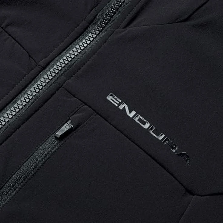 Endura Mt500 Polartec Jacke, Thermo-Midlayer für Mountainbiken mit Wind- und Nieselregen-Schutz, Schwarz – Bild 3