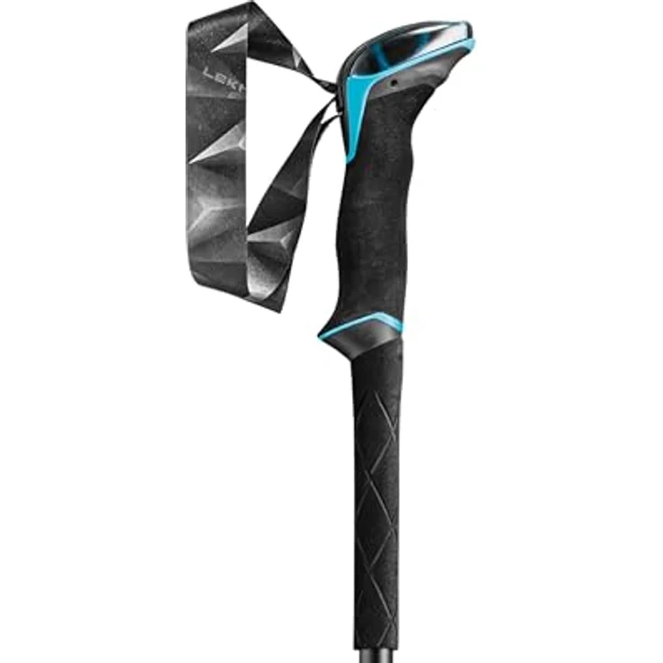 LEKI Makalu Lite AS Stöcke, Aluminium, verstellbar, Dämpfung, 100-135 cm, Black-Dark Anthracite-Petrol – Bild 5
