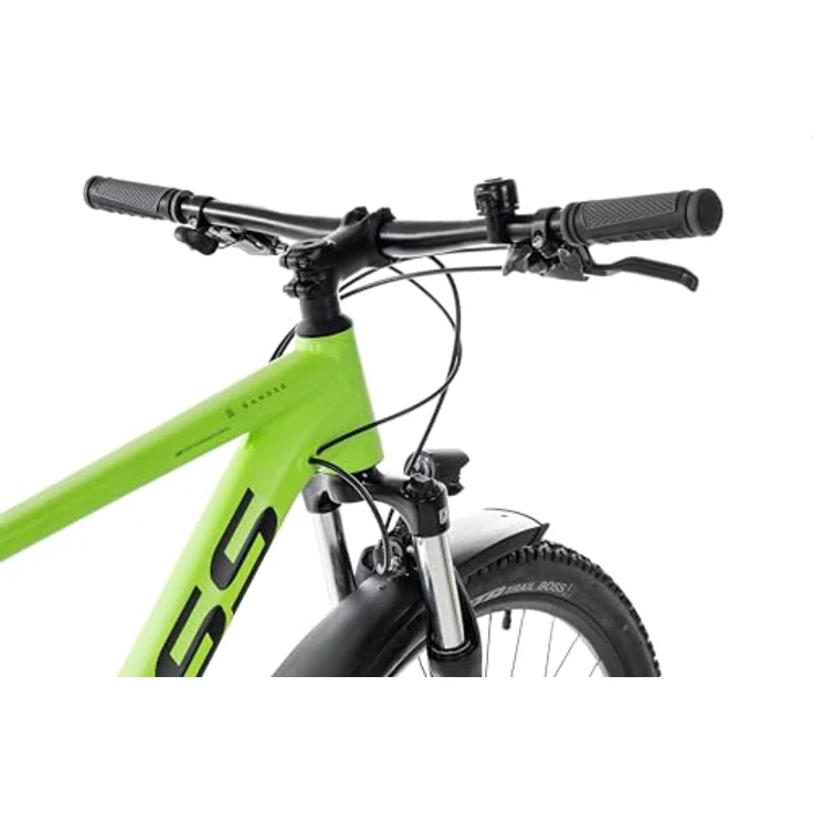 Axess SANDEE ATB Hardtail Mountainbike, 27.5 Zoll, grün, mit 2x7-Gang Shimano Schaltung und LED-Lichtanlage – Bild 5
