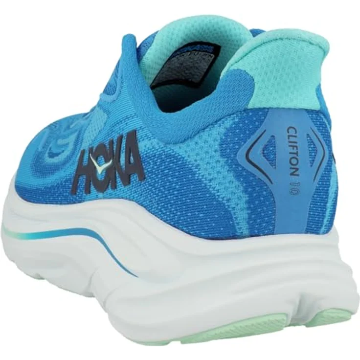 Hoka Clifton 10, Herren Laufschuhe, optimaler Dämpfungseffekt, atmungsaktives Obermaterial, Größe 44 2/3, Blau – Bild 6