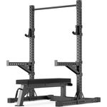 Atletica R7 Squat Rack Ghost Set | Hochbelastbare Flachbank mit Standfunktion, Spotter Arms, J-Hooks und Klimmzugstange inkl.