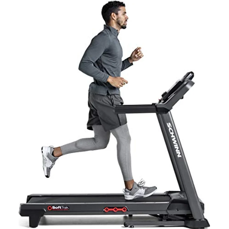 Schwinn Laufband 510T, Elektrische Steigungsverstellung von 0-10%, Soft-Drop-Klappsystem und Soft Dämpfung – Bild 1