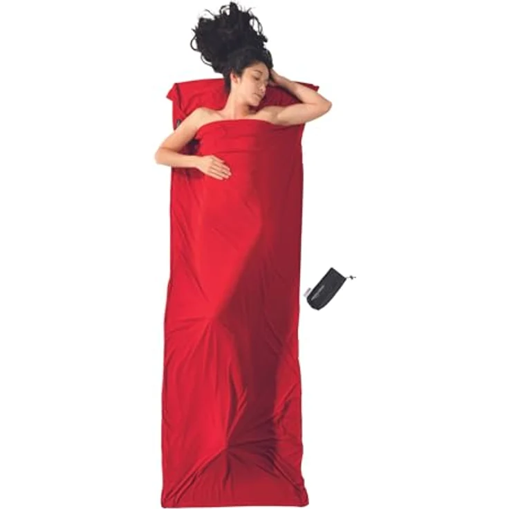 Cocoon Schlafsack TravelSheet Thermolite Radiator, 220 cm, extra warm mit Einschubfach für Kissen, rechteckig – Bild 1