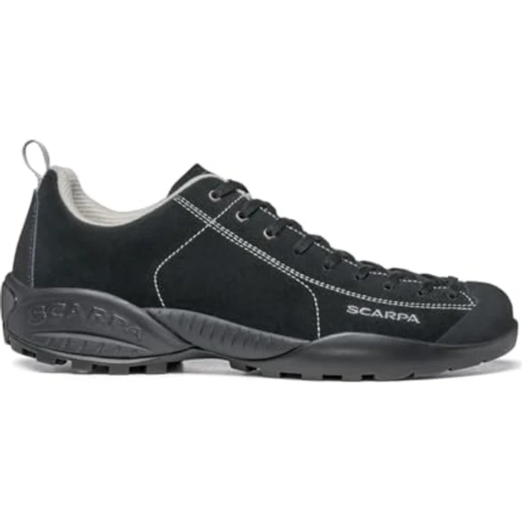 Scarpa Mojito Herren Wanderschuh, wasserabweisendes Suede Leder, Schnürsystem bis zu den Zehen, Schwarz, Größe 40.5 – Bild 5