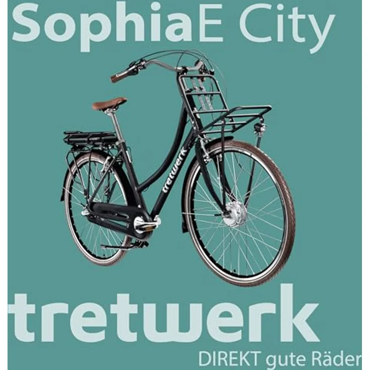 Tretwerk Sophia E-Bike, 28 Zoll Pedelec mit 3 Gang Shimano, 522 Wh Akku, Bluetooth und App, schwarz/weiß – Bild 8