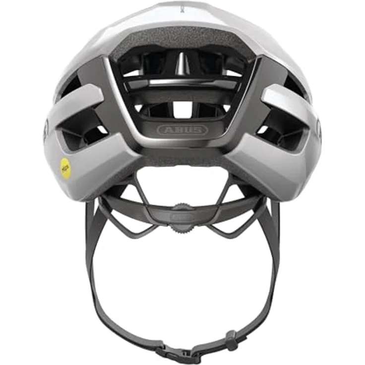 ABUS Rennradhelm PowerDome MIPS - leichter Fahrradhelm mit cleverem Belüftungssystem und Aufprallschutz - Italy - Silber, Größe L - für Damen und Herren – Bild 3