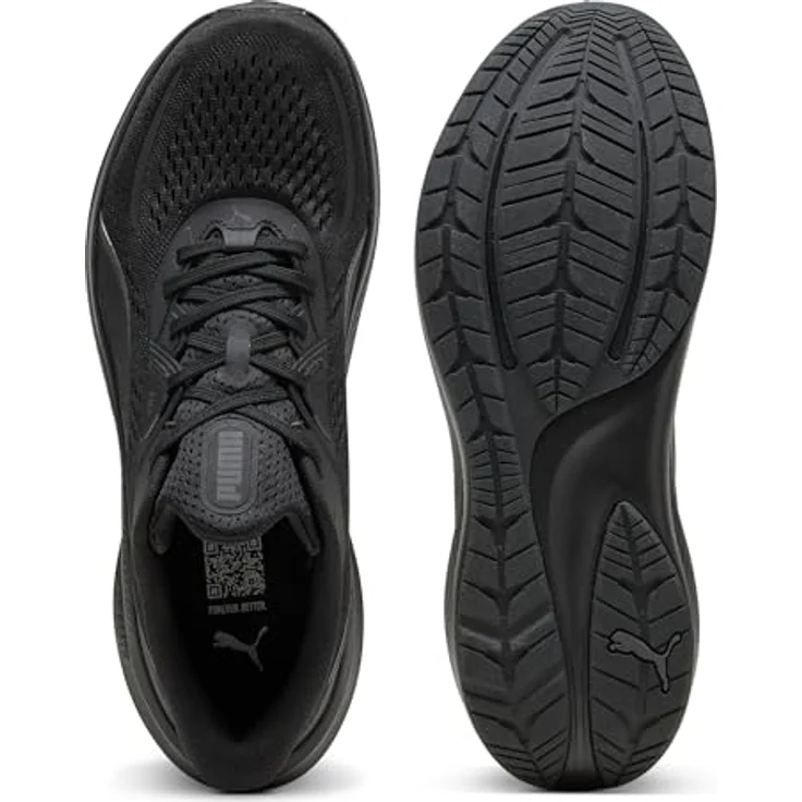PUMA Skyrocket Lite 2 Laufschuhe für Erwachsene, ultraleicht mit Pumalite Dämpfung und Softfoam+ Innensohle, Schwarz Matt Silber Grau – Bild 5