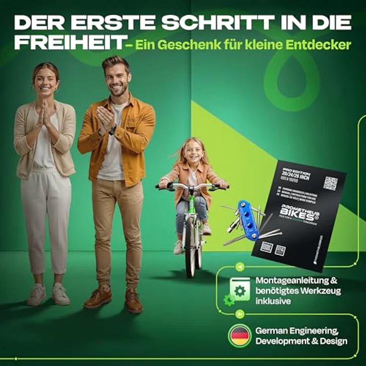PROMETHEUS BICYCLES PRO 20 Zoll Kinderfahrrad, leicht (7,7 kg), 7-Gang microSHIFT Kettenschaltung, V-Brakes, SCHWALBE Reifen, für Jungen und Mädchen ab 6 Jahre – Bild 8