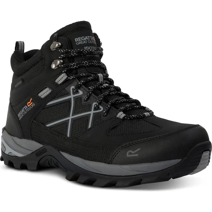 Regatta Samaris III RMF834-9V8, Wanderschuhe mit ISOTEX-Membran, schwarz/grau