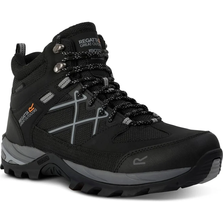 Regatta Samaris III RMF834-9V8, Wanderschuhe mit ISOTEX-Membran, schwarz/grau – Bild 1