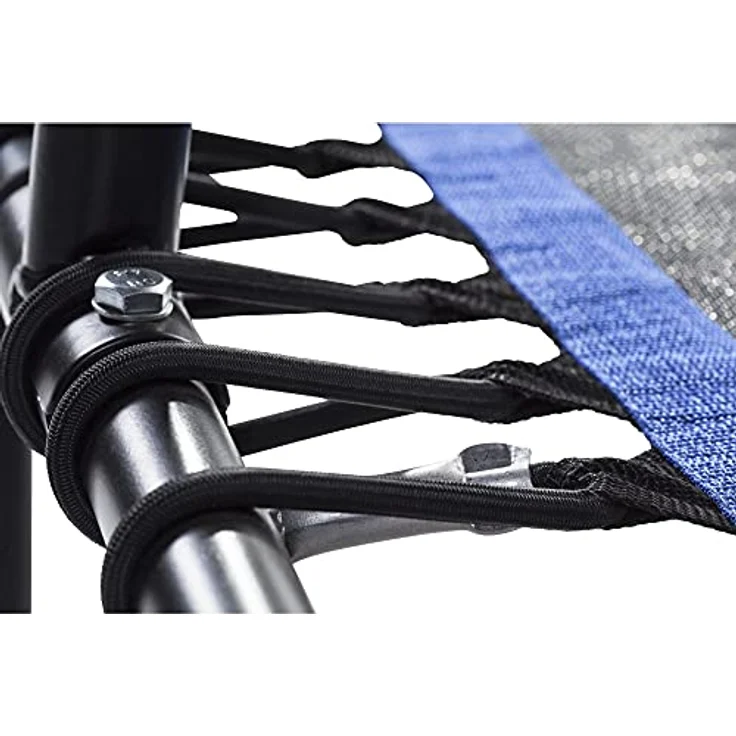 GORILLA SPORTS Fitness Trampolin - 6-Fach Höhenverstellbarer Haltegriff, Leise Gummiseilfederung, 77cm Sprungfläche, bis 100kg Belastbar, Farbwahl – Bild 5
