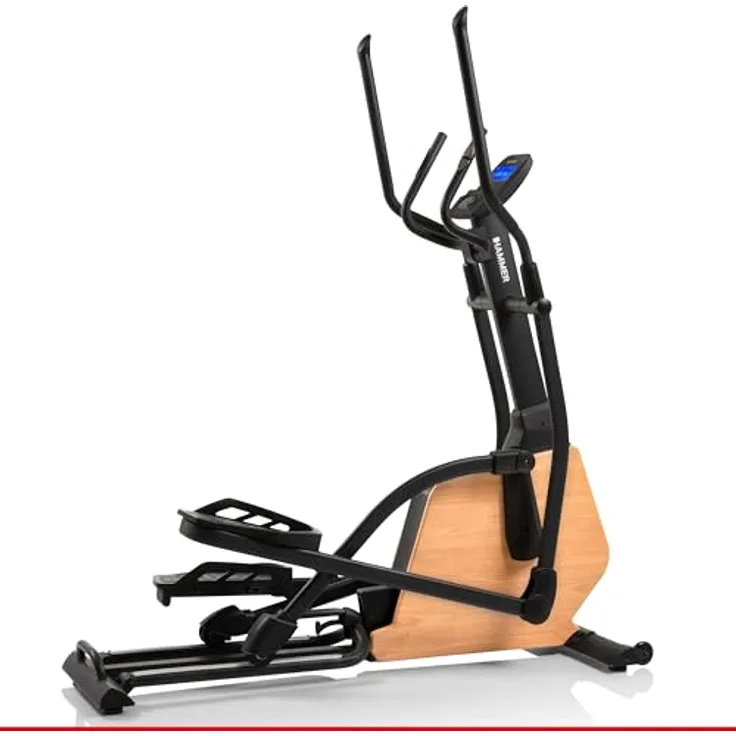 HAMMER Ellipsentrainer CrossPace 5.0 NorsK, 3-fache Steigung, 24 Programme, 20 kg Schwungmasse, Kinomap & Zwift
