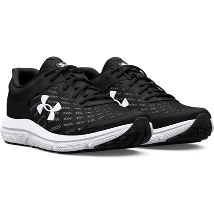 Under Armour Charged Assert 10 Laufschuhe Herren, Atmungsaktives Obermaterial, Schwarze Sneaker, Schuhgröße 44.5 EU – Bild 5