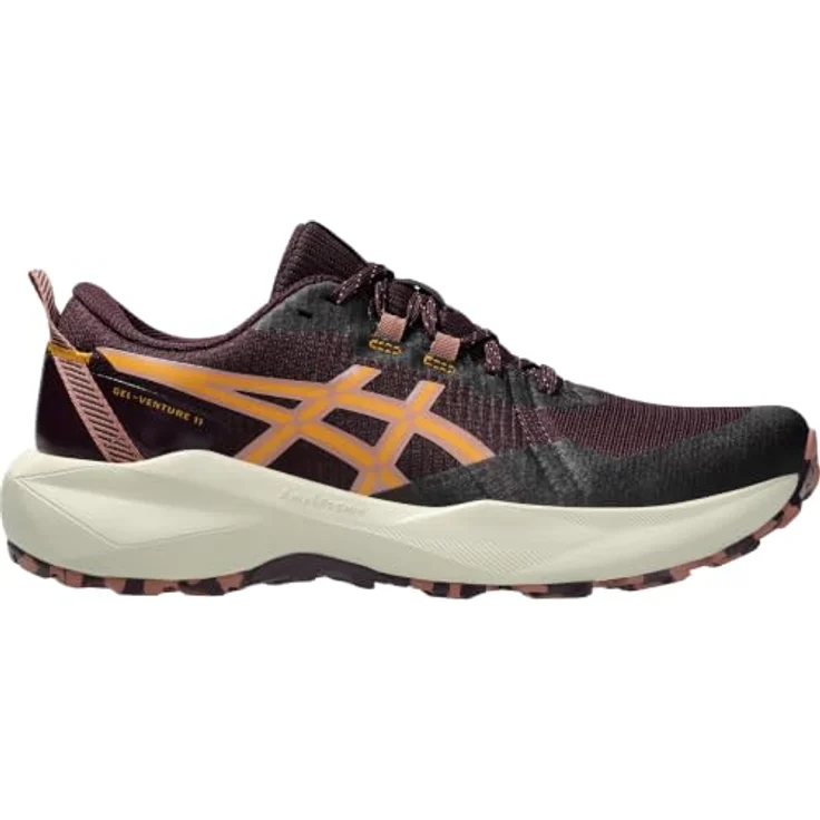 Asics GEL-VENTURE 1012B933, Laufschuhe für Damen, atmungsaktiv, Dunkel Aubergine/Sandstorm, hohe Dämpfungstechnologie, für neutrale Pronation – Bild 6