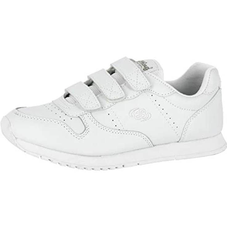 Brütting Herren Laufschuhe Halbschuhe, Synthetikmaterial, flacher Absatz 2 cm, Klettverschluss, Weiss, Größe 39 – Bild 1