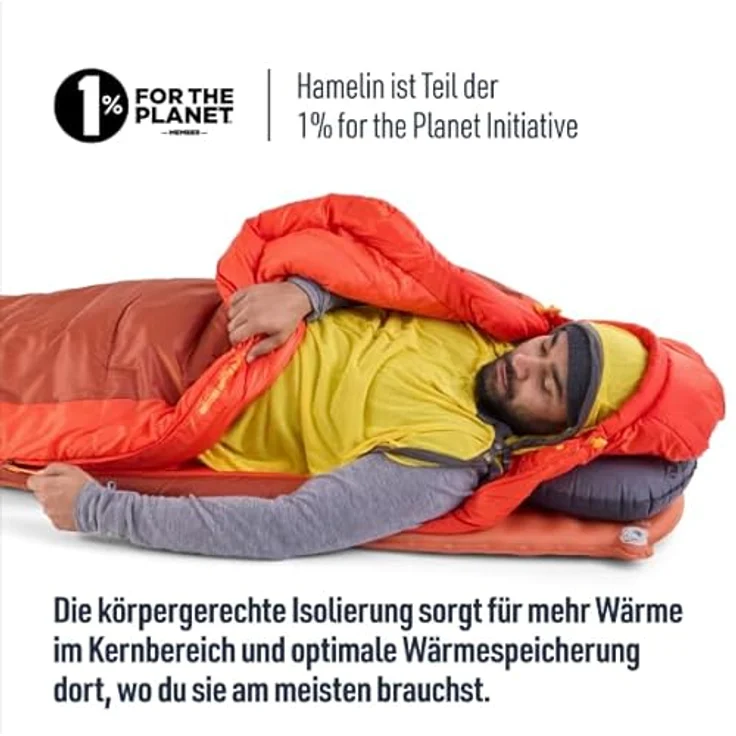 Sea To Summit Hamelin Synthetic Regular -1°C, leichter Kunstfaserschlafsack mit hoher Wärmeleistung und großem Temperaturbereich – Bild 6