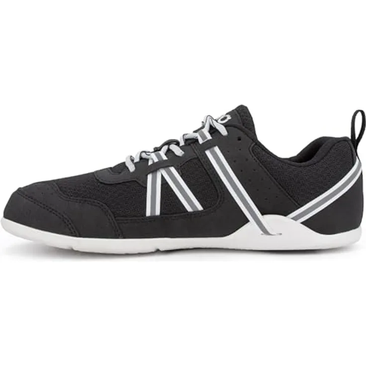 Xero Shoes Prio, Niedrig geschnittene Laufschuhe für Herren, Schwarz, EU 41 1/2, mit herausnehmbarer Einlegesohle und rutschfester Sohle