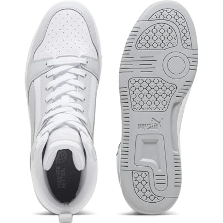 PUMA Rebound v6 Sneakers Senior, knöchelhoch mit SOFTFOAM+ Dämpfung und wasserabweisendem Obermaterial, schwarz – Bild 6