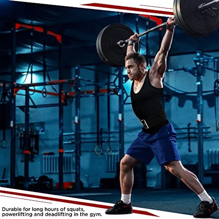 RDX 4” Gewichthebergürtel, Auto-Lock Trainingsgürtel, Powerlifting Krafttraining Bodybuilding Fitness Gürtel, Gepolstert Gewichtheben Gym Weight Lifting Belt, Männer Damen Kreuzheben Workout – Bild 4