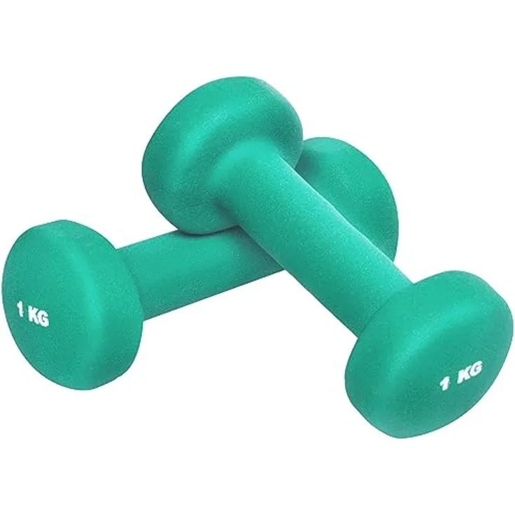 GORILLA SPORTS® Neopren Kurzhanteln - 2er Set, 2x0,5kg, 2x1kg, 2x2kg, 2x3kg, 2x4kg, 2x5kg, 31kg Komplettset, rutschfest - Hanteln, Gewichte, Hantelset, Dumbbells, Gymnastikhanteln, Fitness