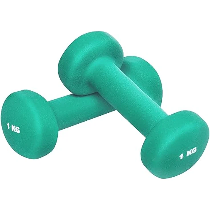 GORILLA SPORTS® Neopren Kurzhanteln - 2er Set, 2x0,5kg, 2x1kg, 2x2kg, 2x3kg, 2x4kg, 2x5kg, 31kg Komplettset, rutschfest - Hanteln, Gewichte, Hantelset, Dumbbells, Gymnastikhanteln, Fitness – Bild 1
