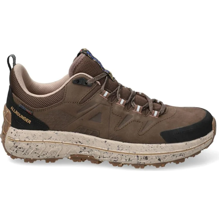 Mephisto Allrounder X-TIRE-TEX NUBUK 51 CORVI, sportlicher Schnürer aus Echtleder, braun, Größe 44