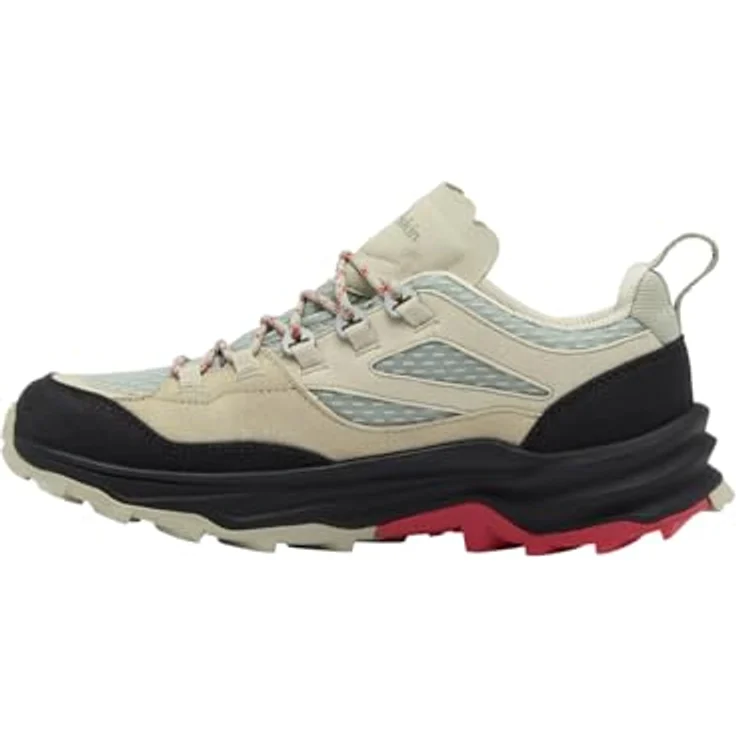 Jack Wolfskin CYROX TEXAPORE LOW W, wasserdichter Wanderschuh aus recyceltem Material mit dämpfender EVA-Mittelsohle und VIBRAM-Außensohle, schwarz – Bild 1