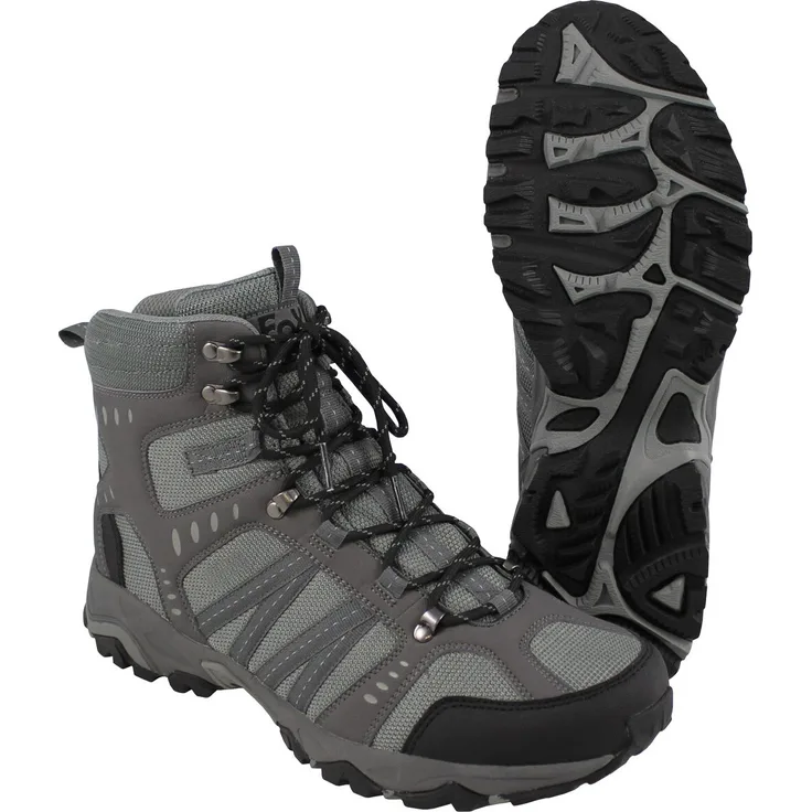 FoxOutdoor Trekking-Schuh Mountain High, schnelltrocknend und atmungsaktiv, grau, Größe 46