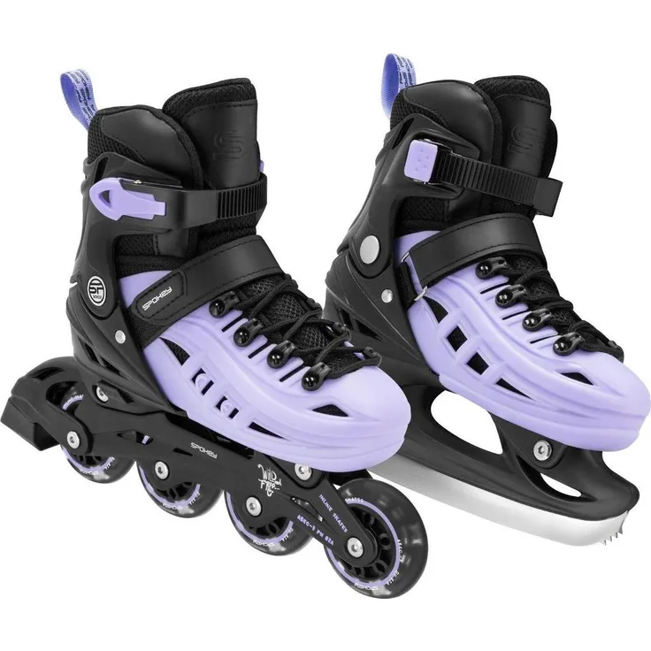 Spokey 4in1 4One Jr Inline Skates, größenverstellbar für Kinder und Jugendliche, Aluminium-Chassis, EN-13843 Sicherheitsstandards