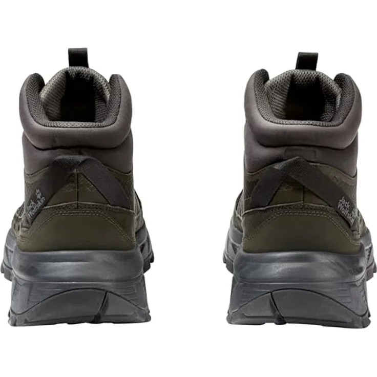 Jack Wolfskin Wild Hike Texapore Mid M, Herren Wanderschuhe mit wasserdichter TEXAPORE Membran und griffiger Gummiaußensohle, dunkelgrün, Größe 44 – Bild 6
