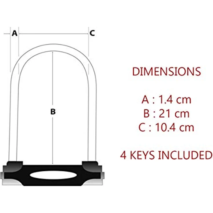 Master Lock 8279, Veloschloss aus gehärtetem Stahl mit Doppel-Schließbügel, 2 Tonnen Zugkraft, integrierter Scheiben-Verschlussmechanismus, schützender Vinyl-Ummantelung und Halterung für einfachen Transport – Bild 7
