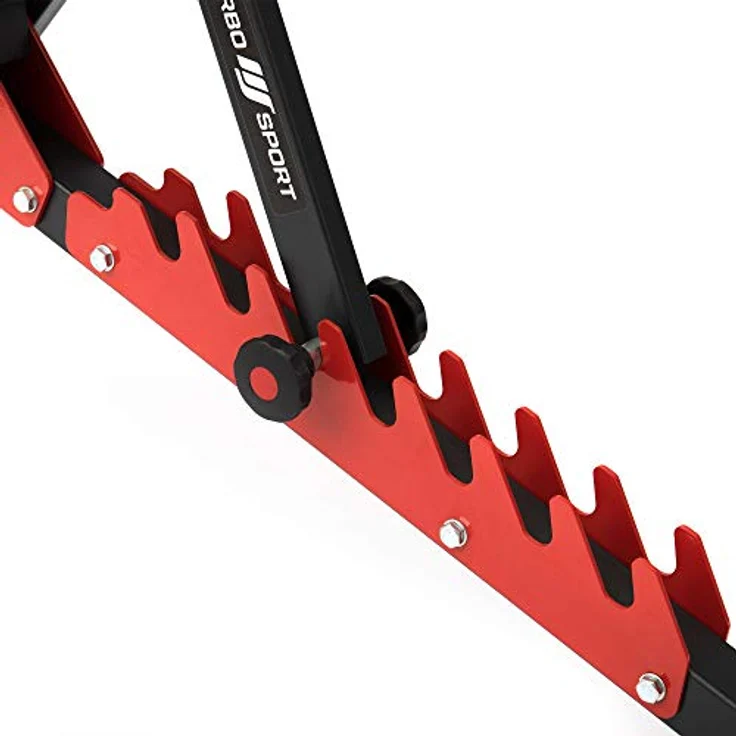 Marbo Sport Verstellbare Trainingsbank MH-L114 2.0, Hantelbank Schwarz, belastbar bis 200 kg, 9 Rückenlehnenwinkel, reißfeste Polsterung – Bild 5